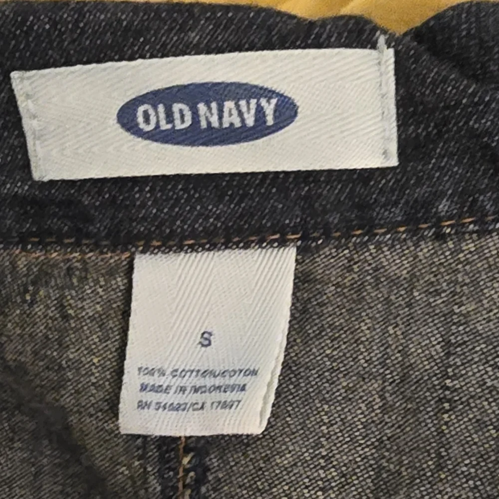 Old Navy Dark Denim Popover Shirt W/ Lace Front S - Picture 3 of 3